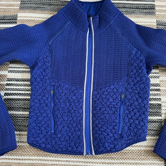 Free People Movement Smock Show Packable Run Jacket Sweat-Wicking Blue Small - Picture 3 of 15